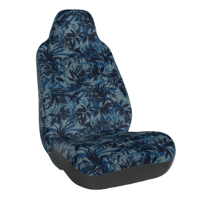 Wukai Hawaiian Style Full Set Car Seat Covers with Soft Padding Universal Auto Front Seats Protector and Cushion Mat