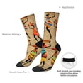 thumbnail image 4 of Pofeuu Dancing African Women Print Crew Socks, Adult Running Hiking Socks for Youth and Adult, 4 of 6