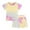 Yellow, variant on ATOGUTA Toddler Outfits for Boys Summer Tie-dye Short Sleeve Shorts Casual Homewear Suit, Sizes 9M-8