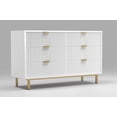 thumbnail image 3 of Origins by Alpine Casey 6 Drawer Dresser in White, 3 of 7