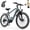 Blue, variant on Unibike 26'' Ebike for Adults, 748W Peak Motor, All-Terrain Electric Mountain Bike, 36V 10AH Battery, Top Speed 22 MPH, Dual Suspension, Blue