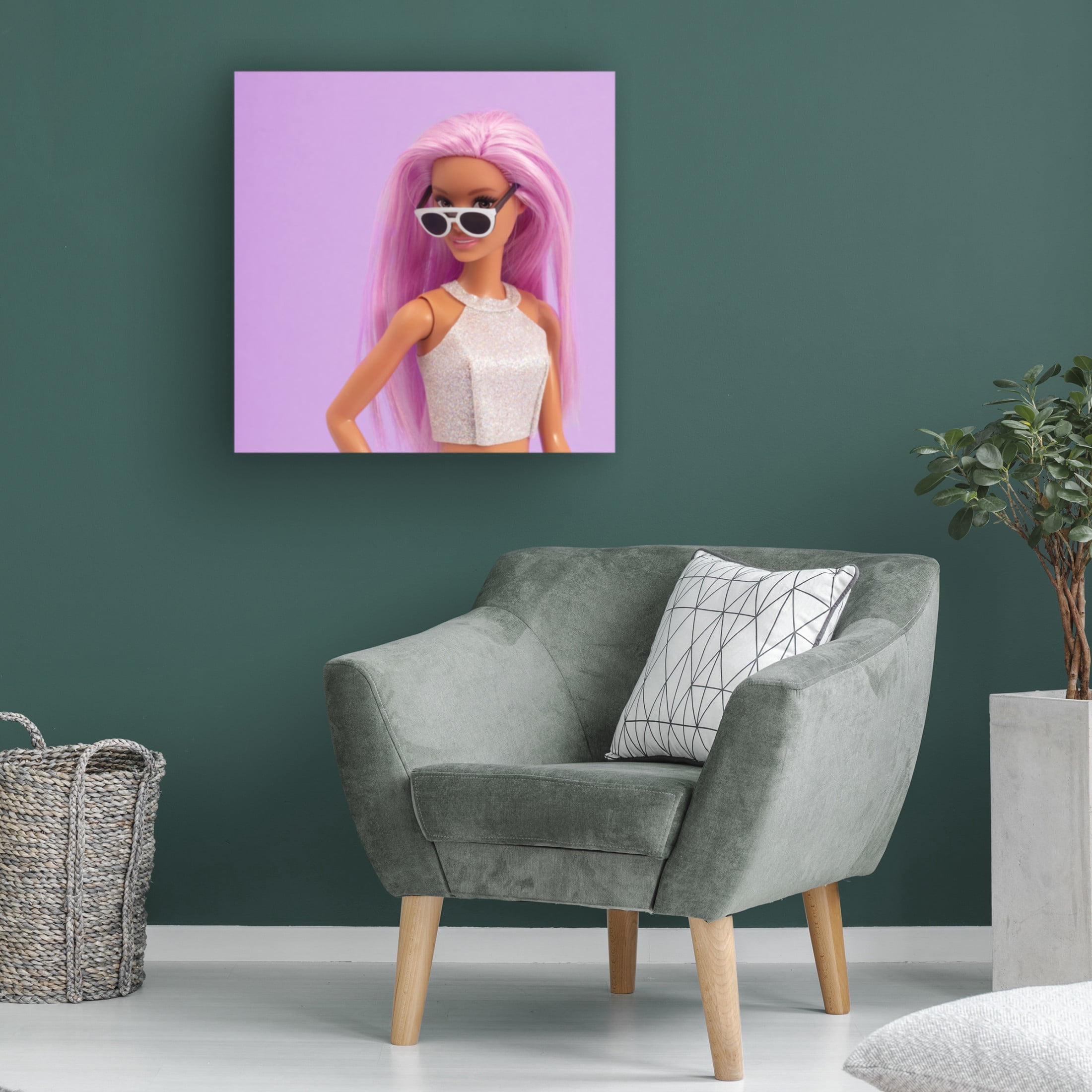 Canvas Wall Art - Julia Ramiro 'Gilipolleces' Wall Art for Living Room, Bedroom, or Office Décor by Trademark Fine Art - 18 x 18 Inches