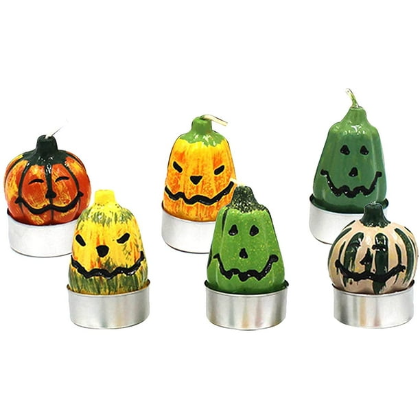 Pumpkin Candle Light Set Halloween Creative Pumpkin Candle Party