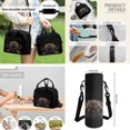 thumbnail image 5 of Jeiento Pug 4Pcs Boys Backpack with Lunch Box Set 5-7 7-10 10-12 Kids School Bag Elementary Middle School Bookbag Lunch Bag Pencil Case Water Bottle Holder Black Back Pack Purse Satchel, 5 of 7