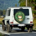 thumbnail image 2 of Yuyamidu Cat Spare Wheel Tire Cover Green Leaf Tire Covers St. Patrick's Day Tough Tire Cover Protective Cover for RV Camper Travel Trailer SUV Truck, 2 of 5