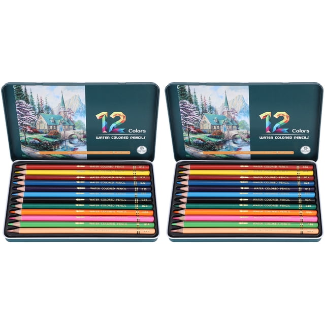 Lápices de colores para pintar, juego de lápices de colores de 12 piezas Lápices de colores Lápices artísticos creados magistralmente