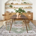thumbnail image 4 of General Living Room 3x5 Area Rugs - Washable Lightweight Area Rug Stain Resistant Carpet Vintage Soft Rugs for Bedroom Kitchen with Non Slip Backing Home Decor Small Mat 3x5 Sage, 4 of 17