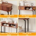 thumbnail image 4 of 47" Narrow Console Table with Drawers & Open Shelf - Sofa Table for Entryway, Hallway, Living Room & Bedroom, 4 of 7