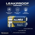 thumbnail image 5 of Allmax 9V Maximum Power Alkaline Batteries (6 Count) – Ultra Long-Lasting, 7-Year Shelf Life, Leakproof Design – Perfect for Smoke Detectors & Wireless Microphones (9 Volt), 5 of 8