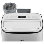 LG New 14,000 BTU 450 Sq Ft Smart Wi-Fi Enabled Dual Inverter Portable Air Conditioner, White