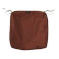 thumbnail image 4 of Classic Accessories Ravenna Water-Resistant Patio Chair Seat Cushion, 18 x 18 x 2 Inch, Spice, 4 of 16