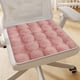thumbnail image 1 of Cojín para Silla, Almohadón Acolchado con Pompones, Almohada Suave, Alfombrilla Antideslizante, 40x40cm para Uso en Hogar, Oficina y Silla de Ruedas, 1 of 6