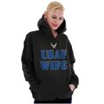 thumbnail image 4 of US Air Force USAF Wife Proud Spouse Hoodie Sweatshirt Women Brisco Brands S, 4 of 6