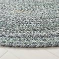 thumbnail image 3 of SAFAVIEH Braided Lyla Solid Polyester Reversible Area Rug, Green/Gray, 6' x 6' Round, 3 of 8