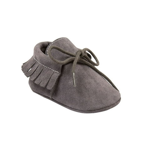 Lavaport Newborn Baby Boy Girl Moccasins Shoes Fringe Soft Soled Non-slip Footwear Crib Shoes PU Suede Leather First Walker Shoes