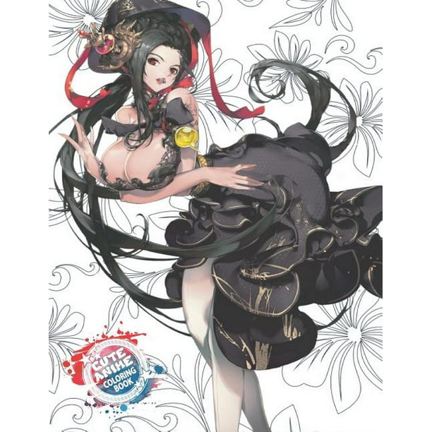 Inkway Anime Coloring Zone Cute Anime Coloring Book Flowers And Sweet Warrior Girls Anime Characters With Adorable Kawaii Girls Fantasy Dress Up Japanese Cartoons Series 6 Paperback Walmart Com