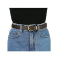 thumbnail image 4 of INSPIRE CHIC Women PU Leather Belts Bronze Metal Pin Buckle Thin Waist Belts for Jeans Dress, 4 of 4