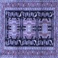 thumbnail image 1 of Ahgly Company Indoor Square Persian Blue Traditional Area Rugs, 4' Square, 1 of 4