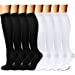 thumbnail image 3 of CHARMKING Compression Socks for Women & Men (8 Pairs) 15-20 mmHg Graduated Copper Support Socks are Best for Pregnant, Nurses - Boost Performance, Circulation, Knee High & Wide Calf (S/M, Multi 02), 3 of 5