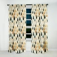 thumbnail image 2 of Designart "Contemporary Leaf Designs II" Plants Blackout Curtain Single Panel, 2 of 4
