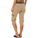 thumbnail image 3 of Mujer Cargo Capris Ajuste Relajado Cintura Baja Pantalón Cargo Verano Casual Pantalones Ligeros Bolsillos Caqui/XL, 3 of 6