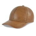 thumbnail image 1 of Men's Genuine Leather Baseball Cap Hat Sp-ring Warm Trucker Driving Hun-ting Caps Hats, 1 of 6