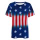 thumbnail image 3 of Fiudx Camisas de Mujer Camiseta con Estampado Del Día de La Independencia, Informal Ya La Moda, con Cuello Redondo y Top de Manga Corta para Mujer, 3 of 3