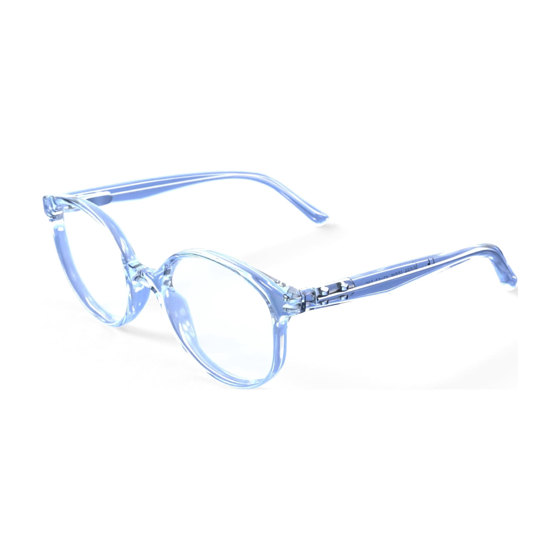 Youth Addie Prescription-Ready Eyeglass Frames with Case, Crystal Clear