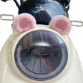 thumbnail image 1 of Cute Rabbit Ear Electric Bike Rearview Mirror Decoration, Plush Motorcycle Scooter Helmet Accessory for Fun, Eye-Catching Vehicle Mod, 2-Piece Set, 1 of 1