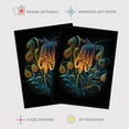 thumbnail image 2 of Fox Grape Fritillaria Ernst Haeckel Style Artwork Blue Orange Purple Plant Blooming Flowers Art Print Framed Poster Wall Decor 12x16 inch, 2 of 5