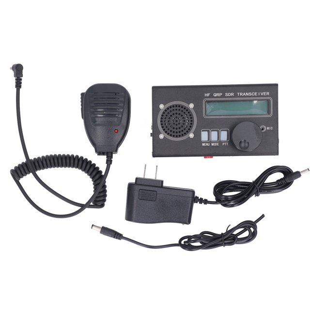 Transceptor inalámbrico de onda corta de 8 bandas, aleación de aluminio, multifuncional, portátil, SSB CW QRP, Kit de transceptor de 100-240V, enchufe estadounidense