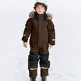 thumbnail image 4 of REDARER Heavy Duty Insulated Snowsuit for Big Kids All Weather Windproof Ski Outfit with for Extreme Cold Weather and Outdoor Winter,Size:4-5 Years, 4 of 9