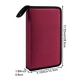 thumbnail image 7 of vlrwzc Oxford Cloth DVD Case, 80 Capacity CD Case Holder Storage Organizer Portable CD Wallet Disc Carry Case Hard Protective Disc Wallet for Car/Home/Travel, 7 of 7