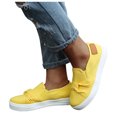 thumbnail image 2 of Vedolay Women's Platform Loafers Loafers for Women Slip on Lightweight Flats Shoes,Yellow 9, 2 of 5