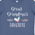 thumbnail image 4 of Inktastic Great Grandmas Favorite Heart Great Grandchild Boys or Girls Baby T-Shirt, 4 of 5