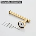 thumbnail image 5 of ABPETE Gold Toilet Paper Holder, Brushed Gold Towel Ring, Hand Towel Holder Toilet Paper Roll Holder Wall Mount Bathroom Accessories, Modern SUS 304 Stainless Steel Bathroom 2 Set, 5 of 9