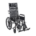 thumbnail image 1 of Drive Medical Fauteuil Roulant Sport Inclinable Argenté, Accoudoirs Complets, Siège 18 Pouces, 1 of 9