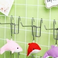 thumbnail image 2 of 40pcs Wire Grid Hooks Space Saving Wall Organization Hangers, 2 of 6