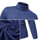 thumbnail image 3 of Camiseta de manga larga delgada y ligera con cuello alto para hombre, camisa base de color sólido, 3 of 7