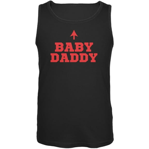 Fathers Day - Baby Daddy Black Adult Tank Top - Medium
