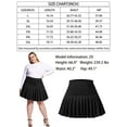 thumbnail image 3 of Women's Plus Size Pleated Tennis Skirt- Girls High Waist Athletic Golf Skirts with Shorts Black, 3 of 7