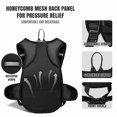 thumbnail image 3 of AUXDIQ Hiking Backpack 14L Lightweight Backpack Travel Daypack for Women Men Black, 3 of 6