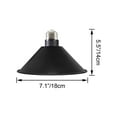 thumbnail image 3 of FSLiving 4-Packs 7.1" E26 to E26 Screw-in Black LampShade Industrial Replacement, Iron Rustic Cone Shape Cover, DIY Torchiere Shade Decorative for Kitchen Ceiling Pendants Table Lamp Wall Sconce, 3 of 7