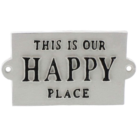 HomArt Our Happy Place Iron Sign
