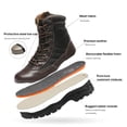 thumbnail image 2 of Botas de Seguridad NORTIV 8 con Punta de Acero para Hombre Militar Talla 7 Marrón, 2 of 6