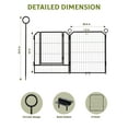thumbnail image 2 of BeesClover Commercial-Grade Foldable 32 Inch Dog Playpen for Small/Medium Dogs | Secure Lock Metal Pet Fence, Quick Assembly for Backyard, Travel & Home Use – Weatherproof Exercise Pen, 2 of 7