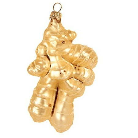 Ginger Root Polish Glass Christmas Tree Ornament Food Decoration Made in