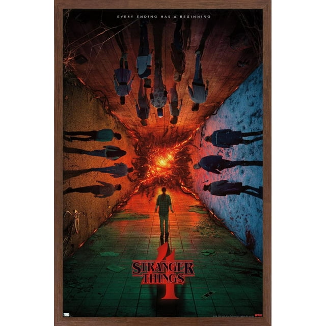 Netflix Stranger Things: Season 4 - Group Teaser One Sheet Wall Poster, 22.375" x 34"