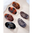thumbnail image 7 of AWAYTR 6 Pack Matte Flat Hair Claw Clips, Large Oval French Clips, No Slip Strong Grip for Yoga, Daily & All Hair Types, 7 of 7