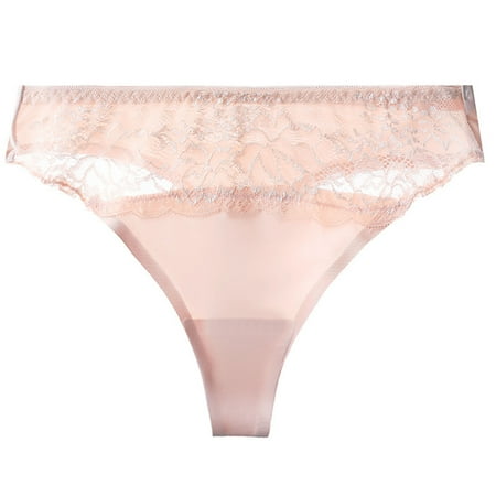 Annhoo G-String Thongs for Women Lace up High Waist Bikinis Briefs Ladies Traceless No Show Underwear